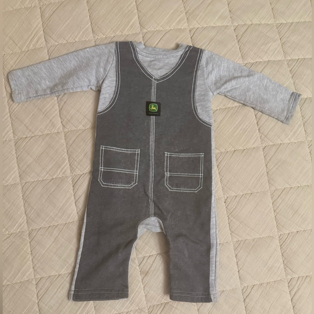 John Deere Overall Onesie 3-6m - Picture 3 of 6